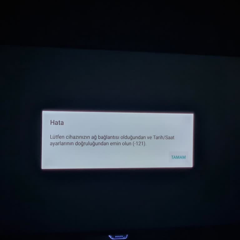 Philips TV'de Netflix 121 Hata Kodu Ve Bağlantı Sorunu Çözülmüyor