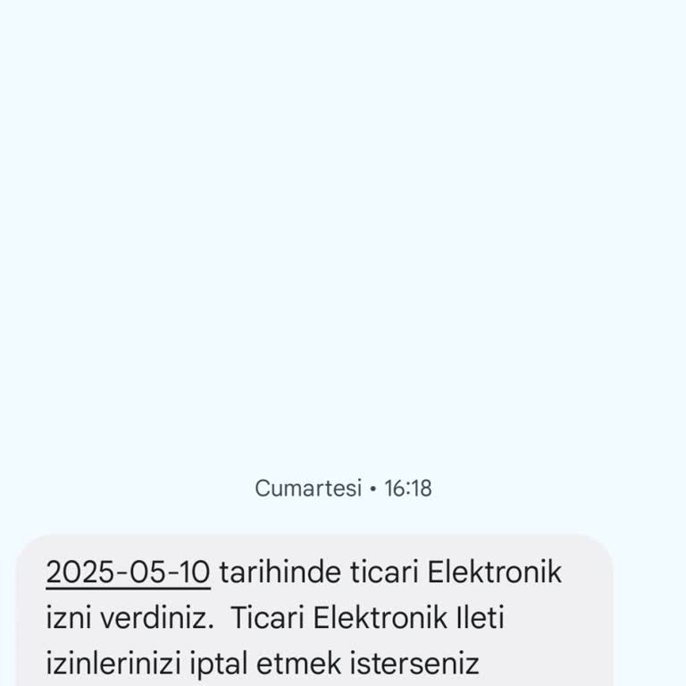 Turkcell Müşterisi Olmadığım Halde Ticari Elektronik İzin Mesajı Alıyorum