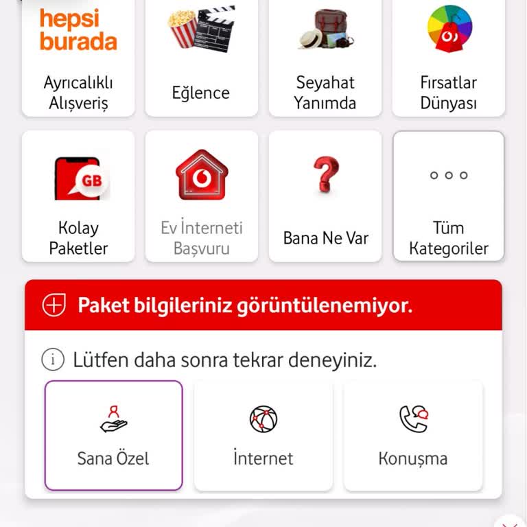Faturalıya Geçmeme Rağmen Paket Bilgilerim Görünmüyor