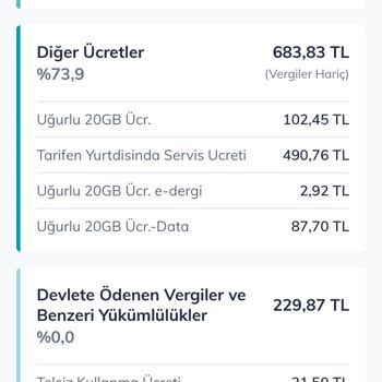 Kullanılmayan Yurt Dışı Servisi İçin Haksız Ücretlendirme