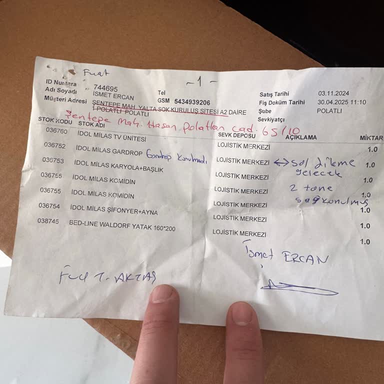 Yatak Odası Takımında Eksik Parça Mağduriyeti Yaşadım