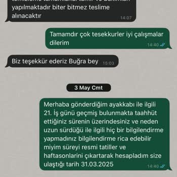 Ayakkabım 42 Gündür Teslim Edilmedi, Sürekli Oyalandım