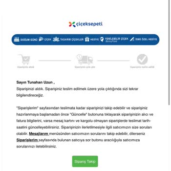 Anneler Günü Siparişim Teslim Edilmedi Ve İadesi Yapılmadı
