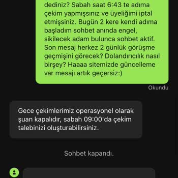 Para Çekiminde Yaşanan Sorunlar Ve Hesap Engeli