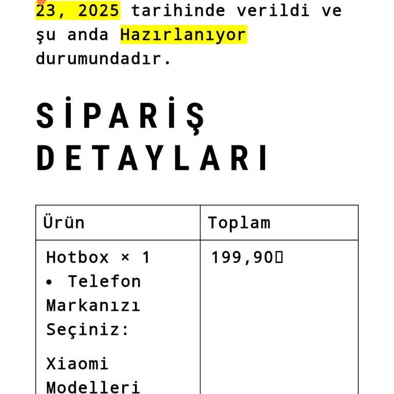 Siparişim Haftalardır Hazırlanıyor, Hiçbir Şekilde Ulaşamıyorum