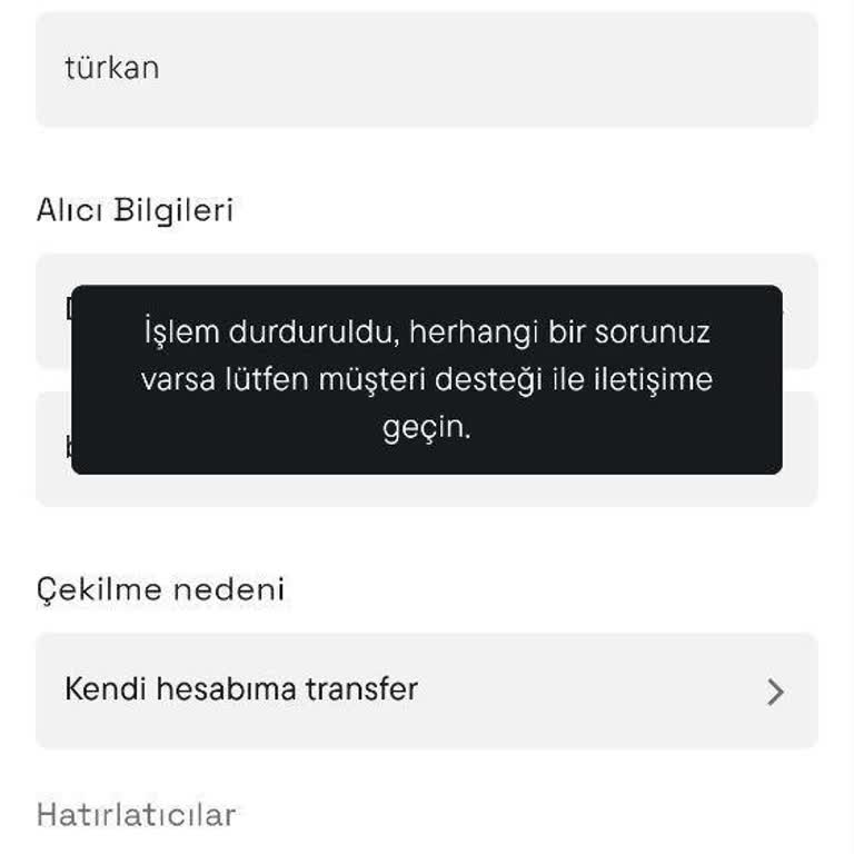 Cointr Borsa Hesabımdaki Parama Haksız Bloke Kondu, Mağduriyetim Giderilmiyor!