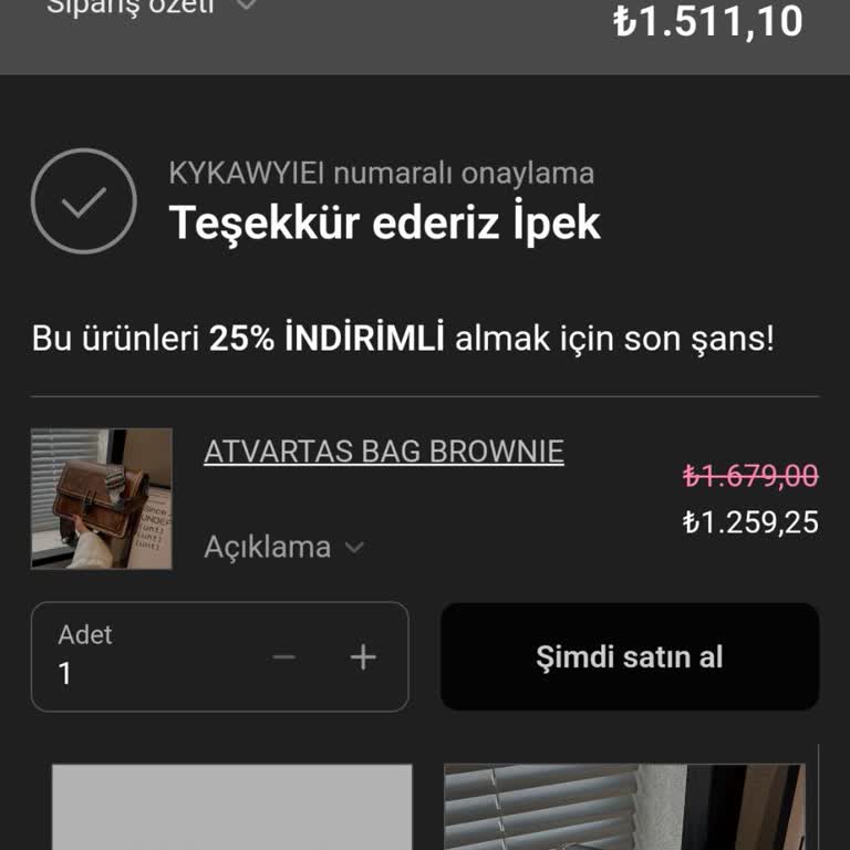 Lunna Classique Sipariş İptali