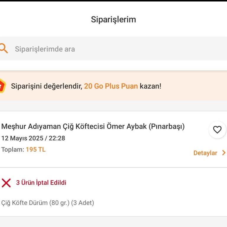 Ömer Aybak Adıyaman Çiğköftecisi Sipariş Verme Sorunu