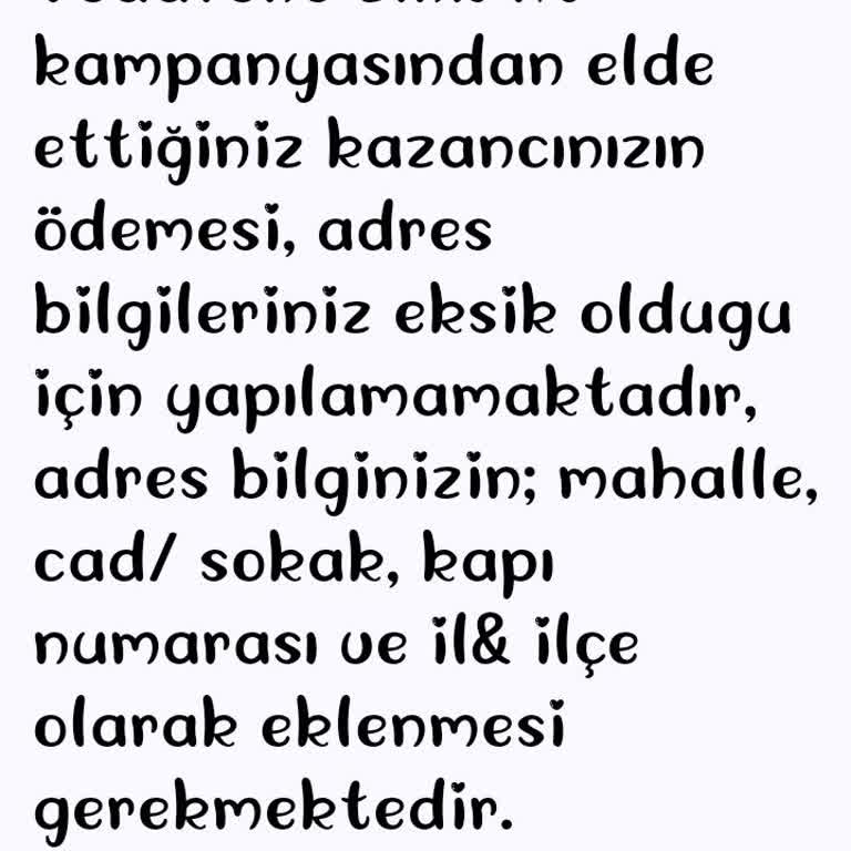 Vodafone Kampanyasında Ödülümü Alamıyorum