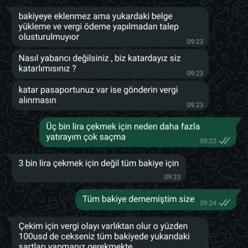 Katar Yatırım'da Para Çekme Sürecinde Yaşanan Mağduriyet Ve Ekstra Ücret Talepleri