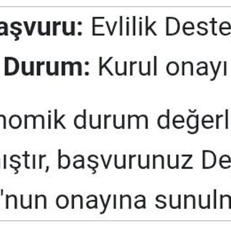 Evlilik Desteği Başvurumun Sonucu Ne Zaman Belli Olacak
