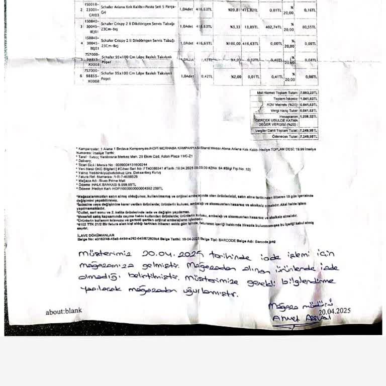Satış Sonrası Destek Yok, Güvenim Sarsıldı