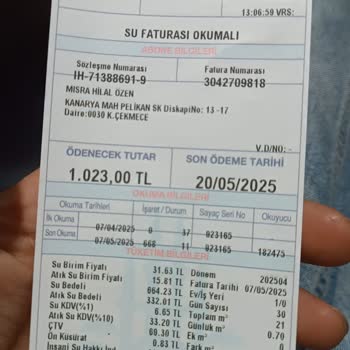 Su Faturasında Beklenmedik Yüksek Tutar Şoku