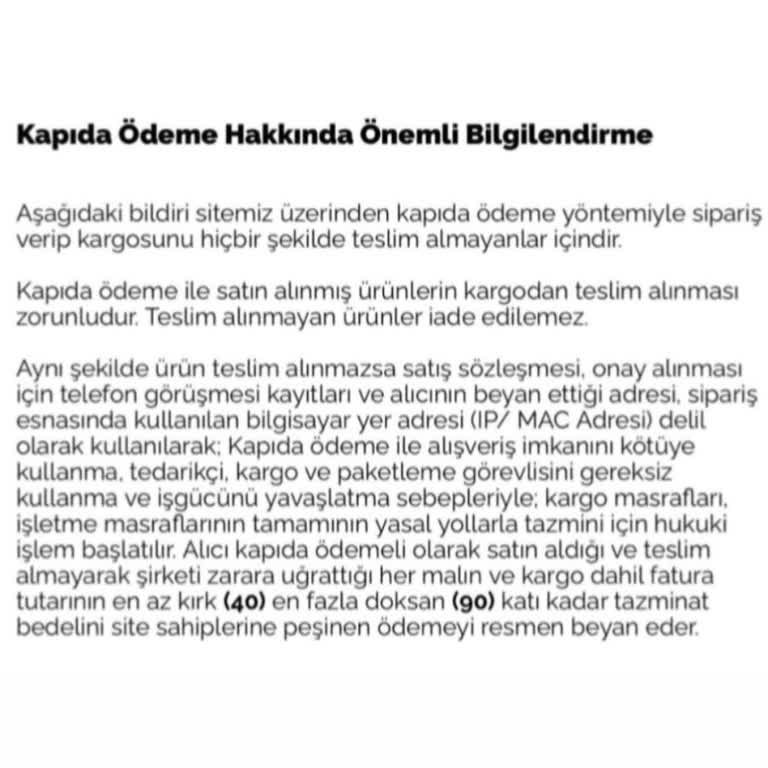 Sipariş İptali Sonrası Yoğun Mesaj Ve Haksız Ücret Baskısı