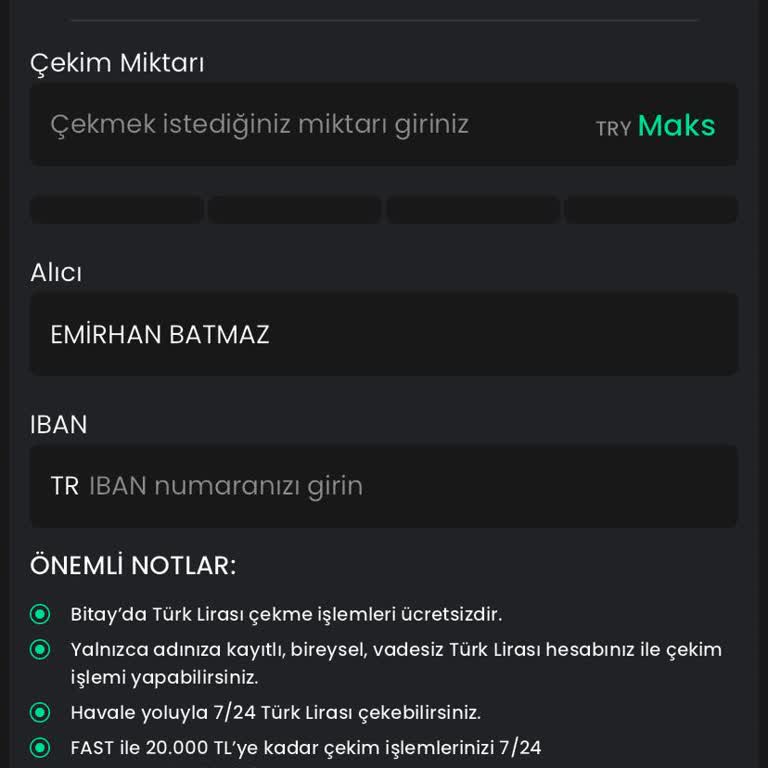 Bitay Uygulamasında Para Çekiminde Gecikme Ve Mağduriyet