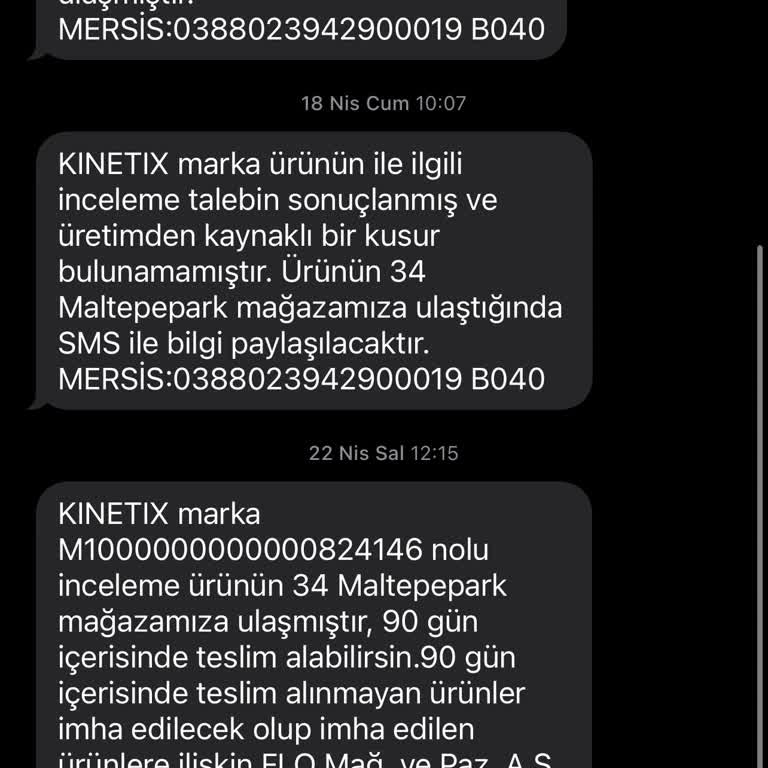 Kinetix Ayakkabıda Koku Sorunu Ve İnceleme Talebinin Reddedilmesi