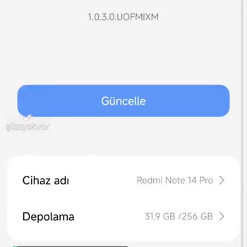 Xiaomi Redmi Güncelleme Çıkartılıyor Hatası