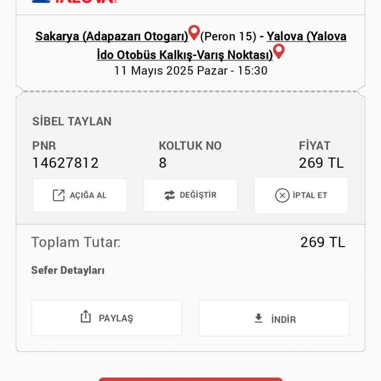 Kırık Emniyet Kemeri Ve Yetersiz Hizmet Nedeniyle Şikayet