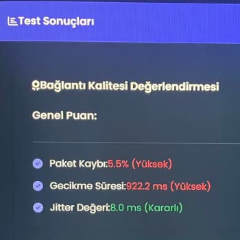 Sürekli Donma Ve Paket Kaybı Nedeniyle İnternet Kullanılamaz Halde