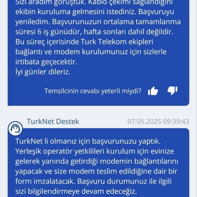 TurkNet Başvurumda Modem Bağlanmıyor Mağazada Kötü Muamele Gördüm