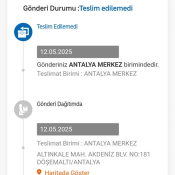 Evdeyken Teslim Edilemeyen Kargo Hayal Kırıklığı
