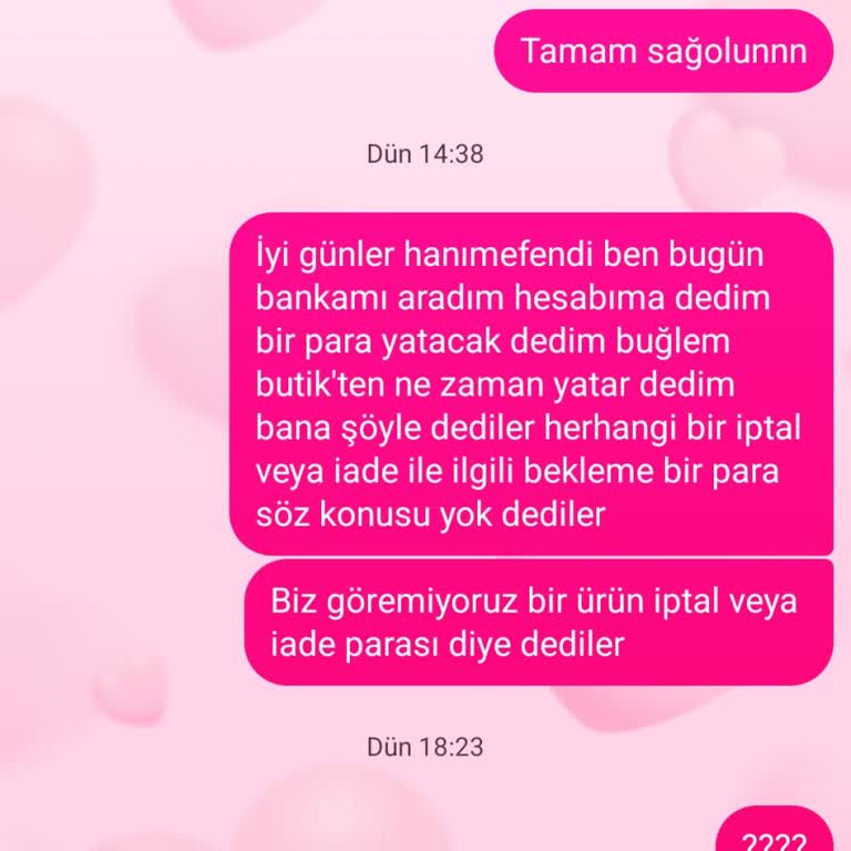 Sipariş İptalinde Para İadesi Yapılmadı
