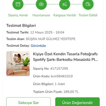 Sipariş Verilen Ürünün Teslim Edilmemesi Ve Sorunun Çözülememesi