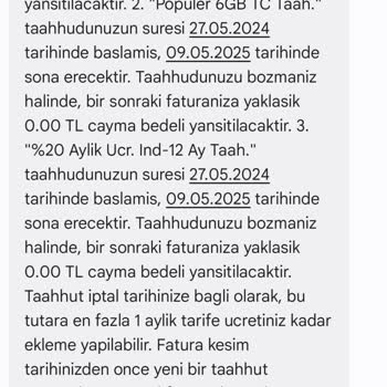Cayma Bedeli Ödemem Denmesine Rağmen Yüksek Fatura Şoku