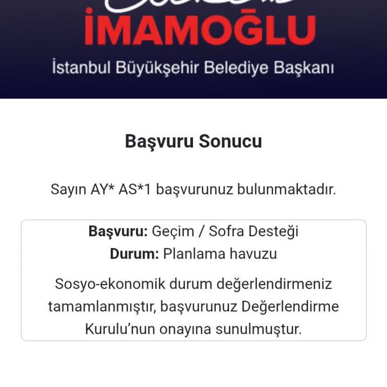 İBB Yardım Başvuruma Bir Yıldır Cevap Gelmedi