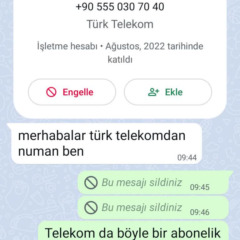 Sahte Türk Telekom Aramasıyla Kimlik Ve Fatura Bilgilerim İstendi