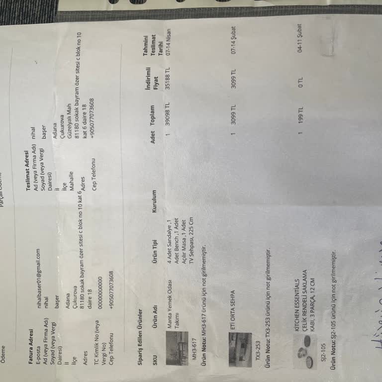 Teslim Edilmeyen Ürün Ve Saygısız Müşteri Temsilcileri