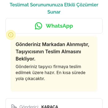 Karaca Online'dan Aldığım Ürün Teslim Edilmedi, Müşteri Hizmetlerine Ulaşılamıyor