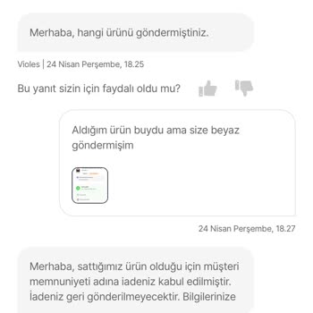 Yanlış Ürün İadesi Sonrası Mağduriyet Ve Maddi Zarar