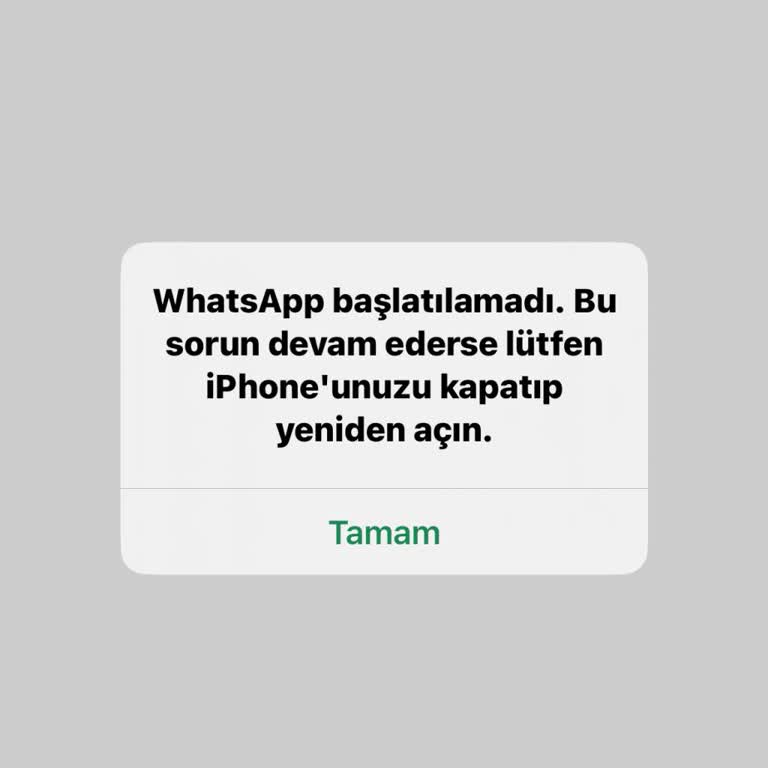 WhatsApp Başlatılamıyor Müşteri Hizmetlerinden Çözüm Alamadım