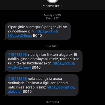 Çiçek Sepeti'nden Sipariş Teslimatı Ve Müşteri Hizmetleri Sorunu