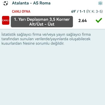 Nesine Kazandığım Kuponun Oranı Düşürülerek Para İadesi Yapıldı