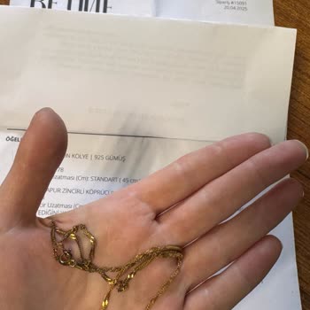 Sipariş Ettiğim Kolye Kısa Sürede Soldu, Mağduriyetim Giderilmiyor