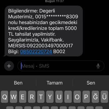 VakıfBank Hesabıma Gelen Paranın İznim Olmadan Kesilmesi