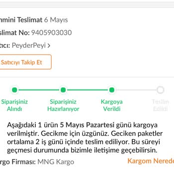 MNG Kargo Teslimat Gecikmesi Ve Bilgilendirme Eksikliği