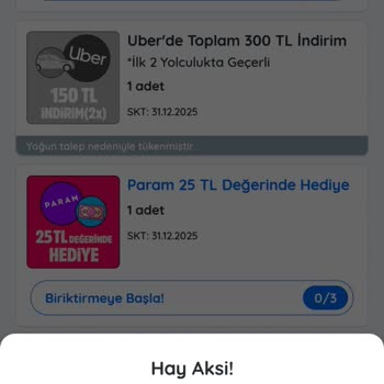 Kod Geçersiz Hatası Ve Hediye Birikmiyor Mağduriyetim Giderilsin