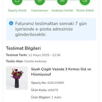 Çiçek Sepeti Anneler Günü Siparişim Teslim Edilmedi, Müşteri Hizmetlerinden Destek Alamıyorum