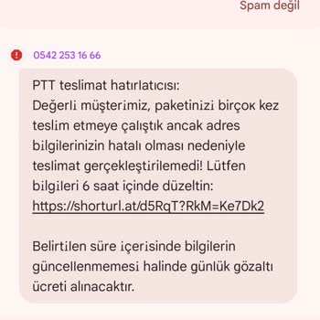 İzinsiz Grup Eklemesi Ve Güvenli Olmayan SMS Linki Hakkında Şikayet