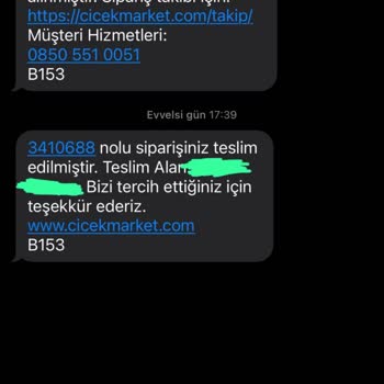Anneler Günü Siparişim Teslim Edilmedi Müşteri Hizmetleri Yok