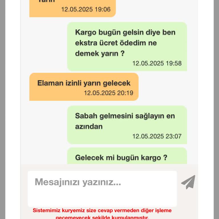 Ekstra Ücret Ödememe Rağmen Zara Kargom Zamanında Teslim Edilmedi