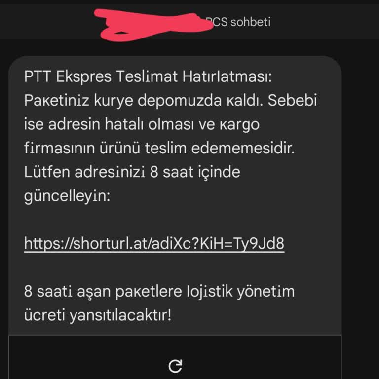 Adıma Gelem Kargo SMS'i