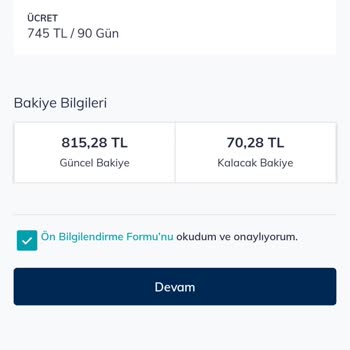 Yeterli Bakiyeye Rağmen Paket Satın Alamıyorum!