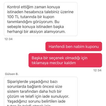 Yemeksepeti'nde Eksik İade Ve Zorunlu Kupon Uygulaması