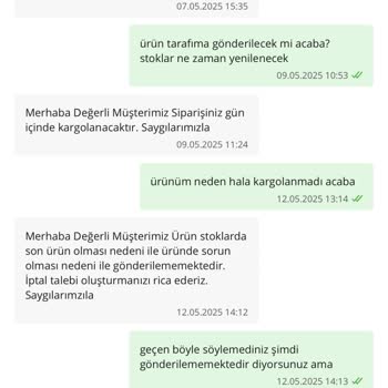 Satın Aldığım Saat 10 Gün Bekletilip Gönderilmedi, İptal Etmem İstendi
