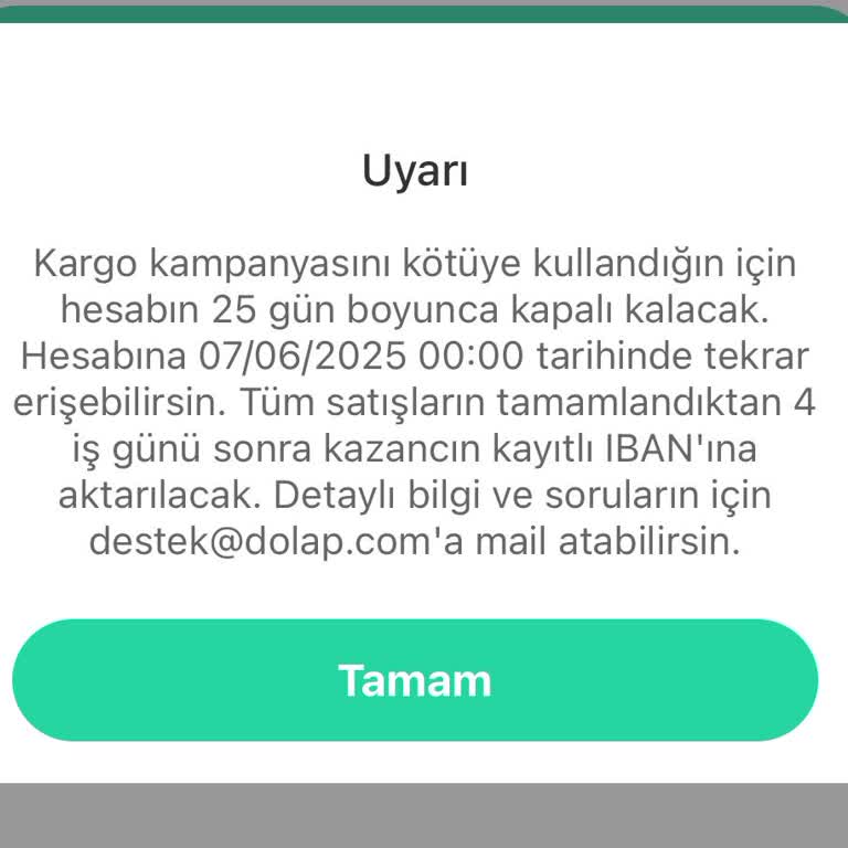 Haksız Sipariş İptali Ve Hesap Blokesiyle Mağduriyet