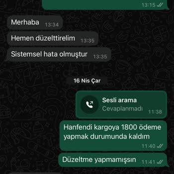 Çifte Ödeme Yapmama Rağmen Param İade Edilmedi